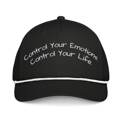 Control Your Emotions Stitched Rope Cap