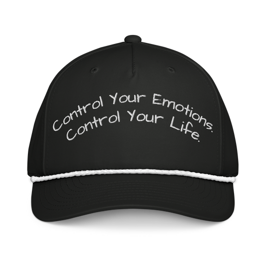 Control Your Emotions Stitched Rope Cap