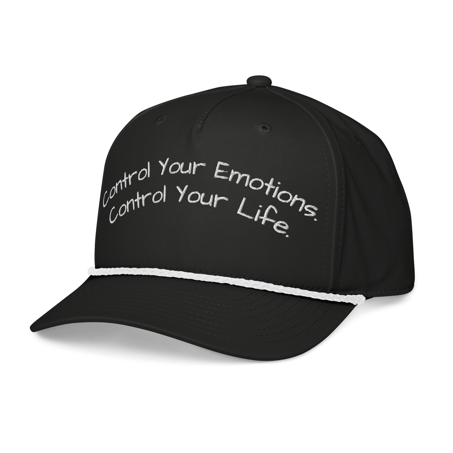 Control Your Emotions Stitched Rope Cap